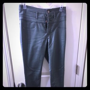 Long Lean and Green Skinny pants